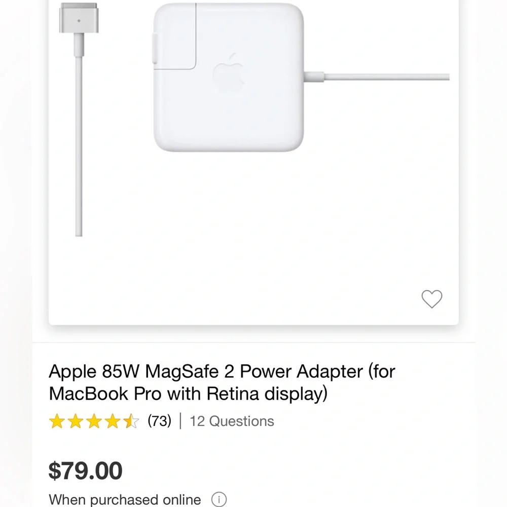 Apple computer charger